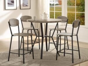 1730SET-GY BLAKE 5-PK ROUND COUNT. HT. DINETTE