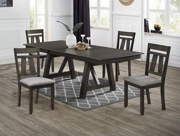 2158GB-5P.jpg 2158GB-5P MARIBELLE 5P DINING GREY BROWN