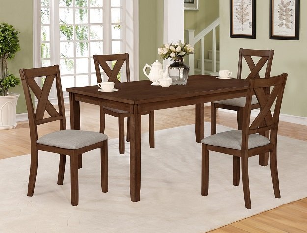 2321BRN.jpg 2321BRN-SET CLARA 5-PK DT, BROWN COLOR, TB+CH