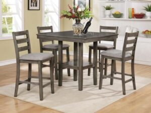 2630SET-GY TAHOE 5-PK COUNTER HT TABLE GREY
