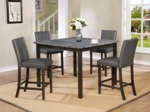2877GY-5P POMPEI GREY COUNTER HEIGHT GROUP