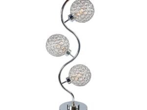 6260T CRYSTAL 3 GLOBE TABLE LAMP