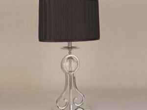 6296T-2 CHROME W/ FACETED CRYSTAL BALL LAMP