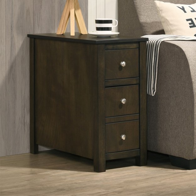 7205-GYWL ISSAC CHAIRSIDE TABLE GREY WALNUT