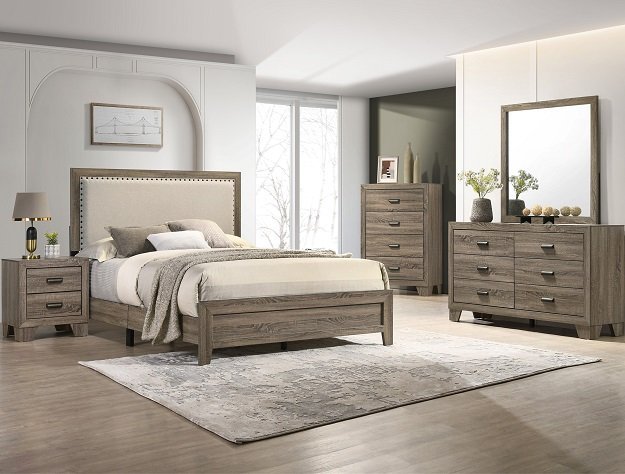 B9205.jpg SETB9205 MILLIE UPHOLSTERED BED GROUP GREY