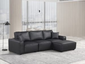 Columbia Black Sectional