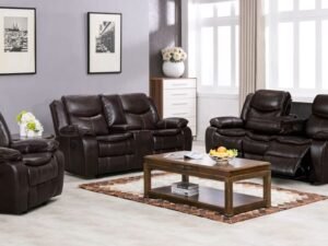 Reno Brown - 2PC or 3PC Reclining Set