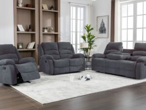 Dynamo2-CHARCOAL 3PC Reclining Set (1 SET LEFT)
