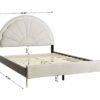 Flora Beige Platform Bed Twin, Full, Queen (LED LIGHTS) **NEW ARRIVAL**