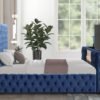 Future Blue Platform Bed -  (King)