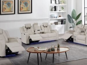 Galaxy Sand - 3PC Power Reclining Set