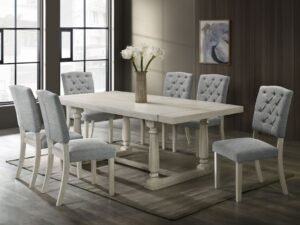 Henderson Antique White Dining Table + 6 Chair Set