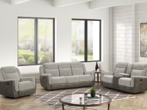 LISA - Gray 3pc Reclining Set