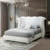 Luxor White Platform Bed Queen, King **NEW ARRIVAL**