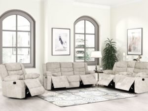 Oliver Beige 3pc Reclining Set