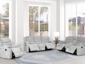 Oliver Silver 3pc Reclining Set
