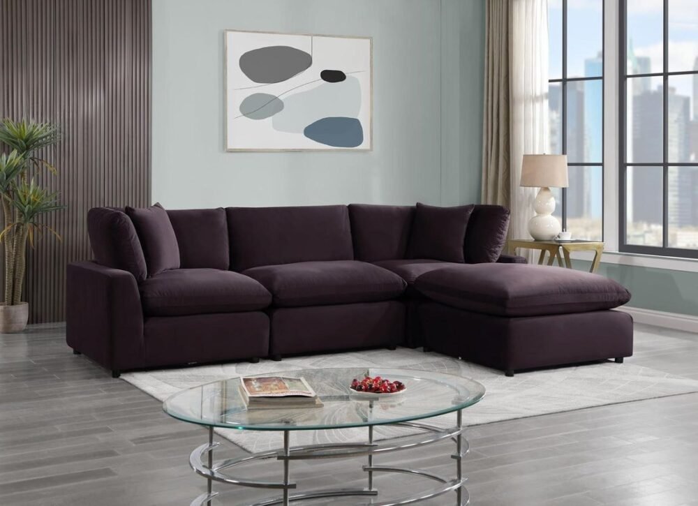 sky-plum_orig.jpg SKY Plum Velvet Modular Sectional