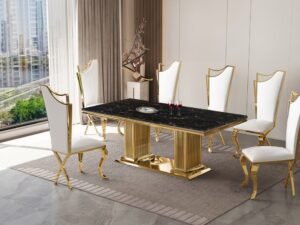 D7071 - Dining Table + 6 Chair Set