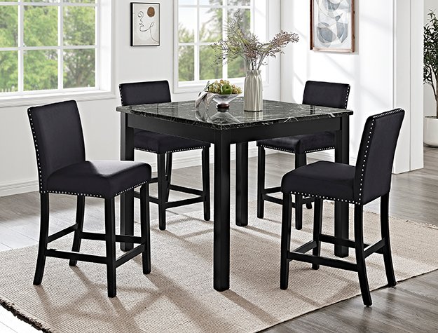 1715SET-AB 1715SET-AB LENNON 5-PK CONTR HT SET ALL BLACK