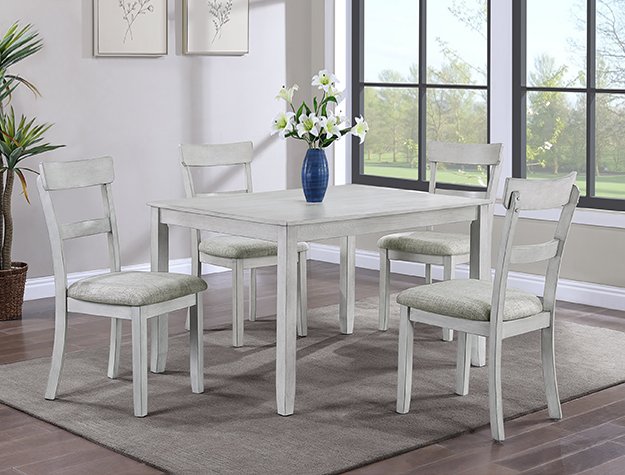 2254DW-SET (1) 2254DW-SET HENDERSON 5-PK DINETTE SET D.WOOD