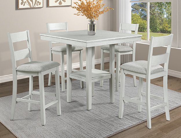 2631SET-DW 2631SET-DW LESTER 5-PK CTR HT TABLE DRIFT WOOD