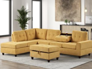 47Heights Reversible Sectional + Ottoman