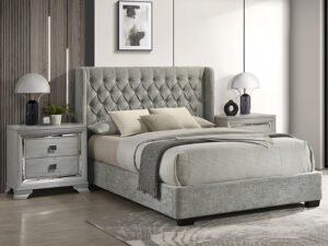 5094LG DAPHNE BED LIGHT GREY