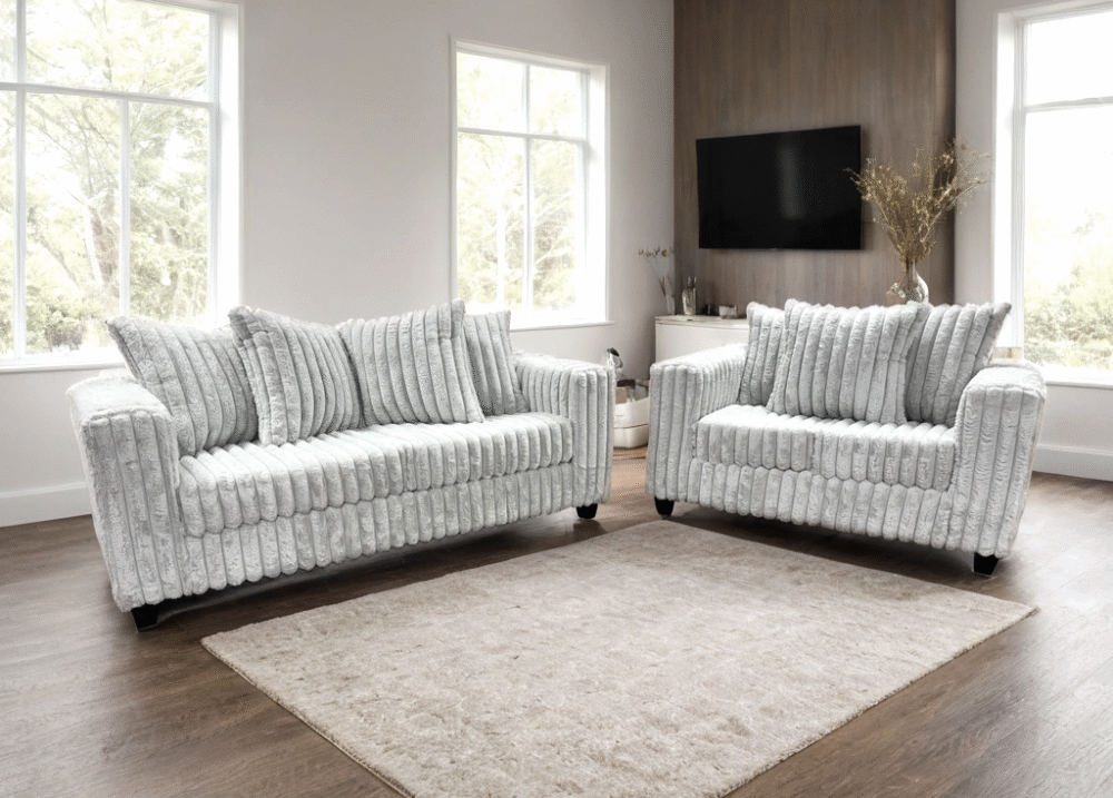 510-2pc-gray_orig 510 Gray - Sofa & Loveseat Set