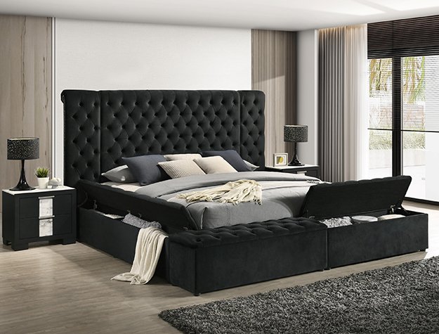 5203BK 5203BK LILIANA BLACK BED FRAME
