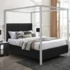 5262BK CORA CANOPY BED BLACK QUEEN