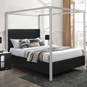 5262BK CORA CANOPY BED BLACK KING