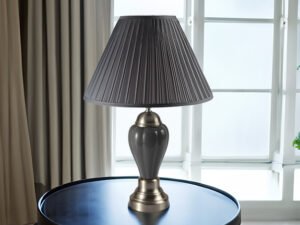 6115GY PORCELAIN LAMP GREY