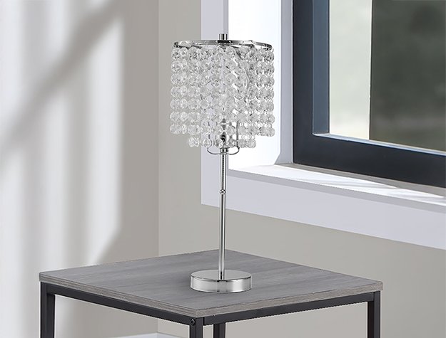 6213t 6213T-CH-1 CHROME TABLE LAMP 19"H