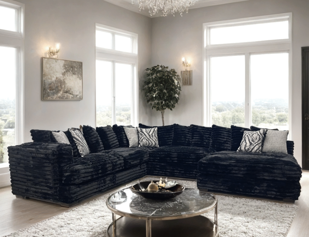 880-black_orig 880 Black - Oversized Sectional