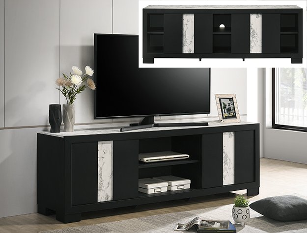 B6835-99 B6835-99 RANGLEY TV STAND - BLACK