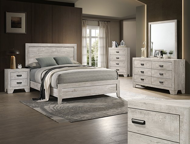 B9220 SETB9220 MILLIE BEDROOM GROUP-WHITE