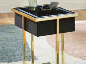 A4000681 - Accent Table w/Speaker (LED Light/USB Ports)