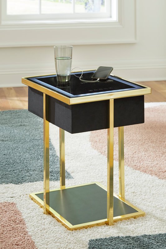 a4000681-alt_orig A4000681 - Accent Table w/Speaker (LED Light/USB Ports)