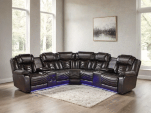 ACE29 Brown Reclining Sectional