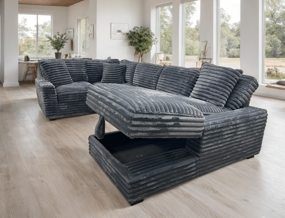 alisson-gray-chaise_orig ALISSON CHARCOAL Sectional