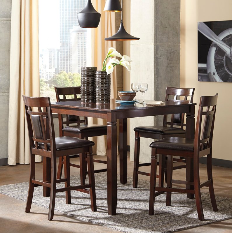 d1010-1_orig D1010 - Pub Table + 4 Chairs