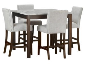 Dior10 - Pub Table + 4 Chair Set