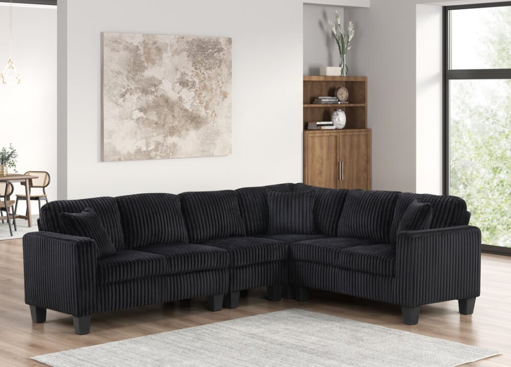 Logan2 Onyx - Reversible Sectional